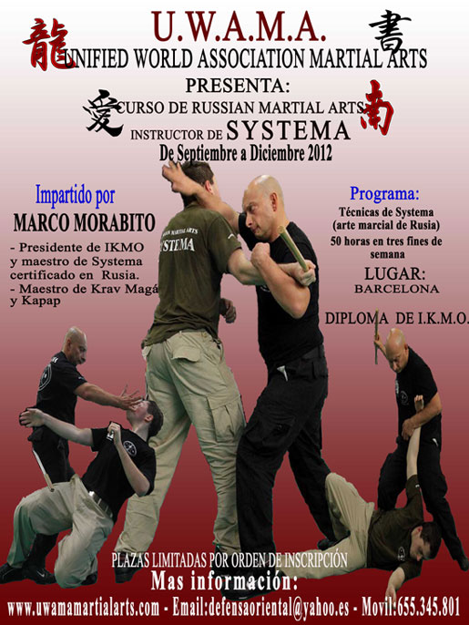 Corso Russian Martial Arts Systema a Barcelona settembre - dicembre 2012